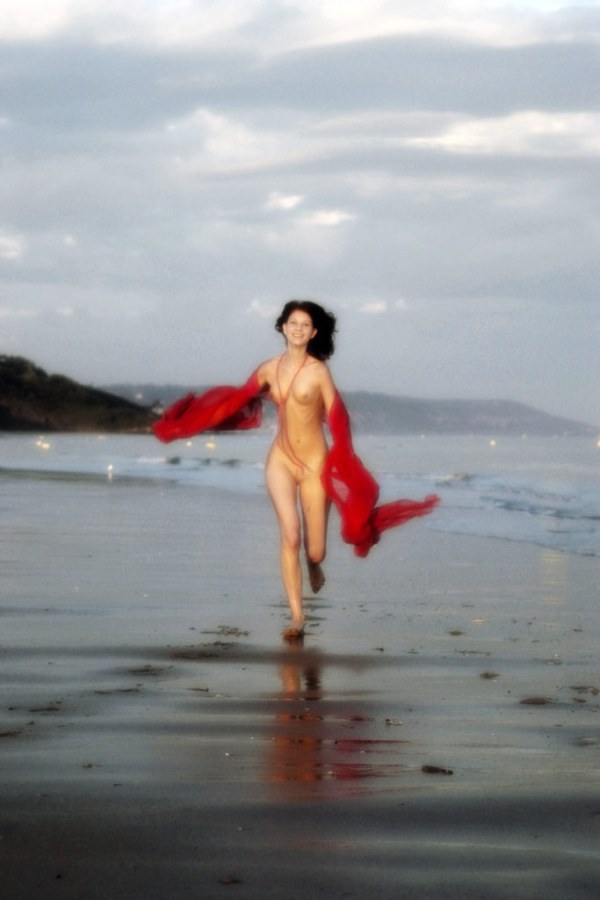 Naked chicks on the beach