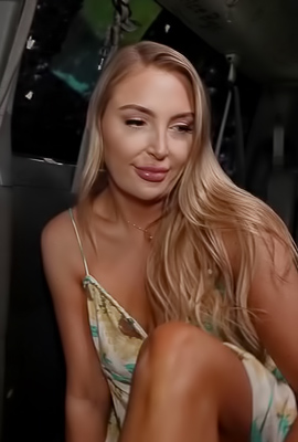 Harper Hill loves driving around town for outdoor outdoor car sex, blowing for facials